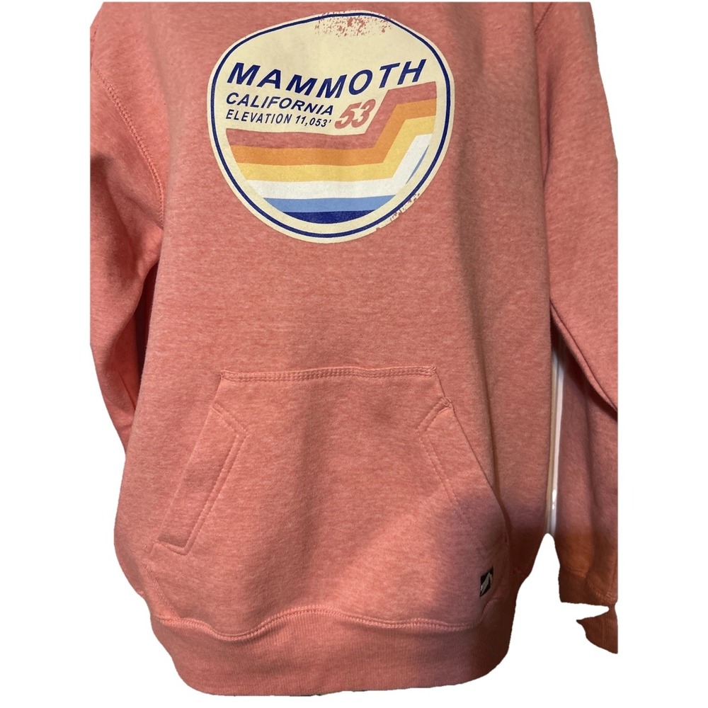 Mammoth California Hooded Sweatshirt Girls  XL Pink Highcamp Outfitters EUC - Picture 4 of 7